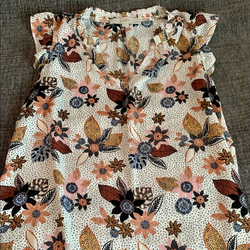 Loft printed blouse